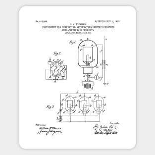 Electrician Patent - Maker Workshop Art - White Sticker